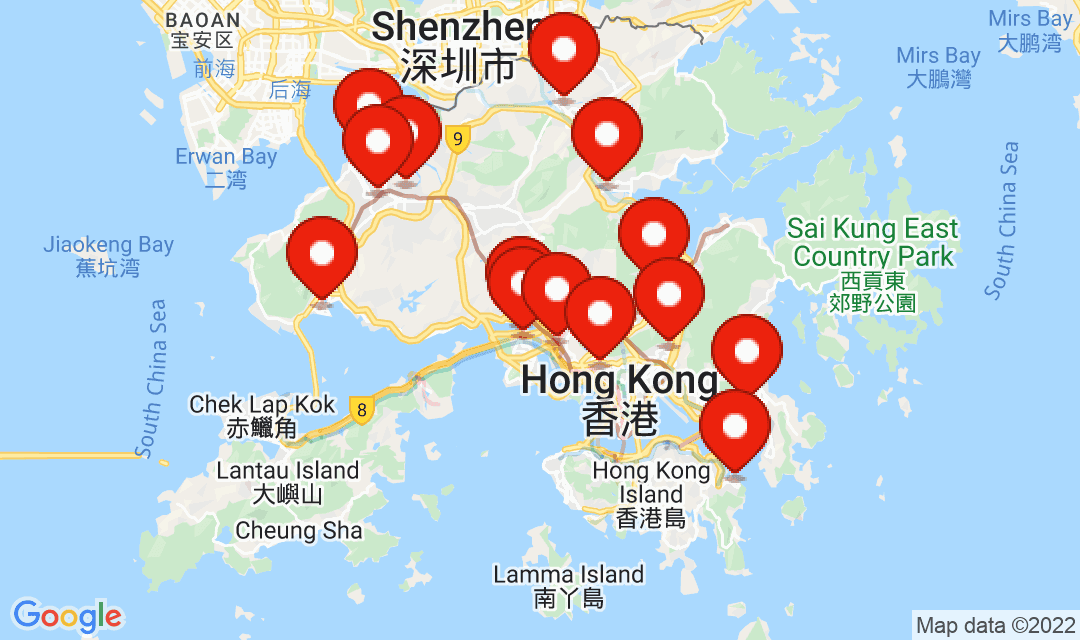2022年3月25日強制檢測名單地圖