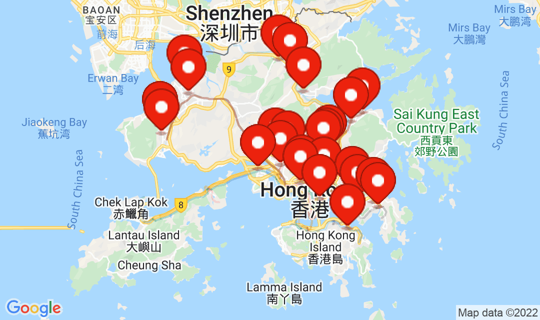 2022年3月31日強制檢測名單地圖