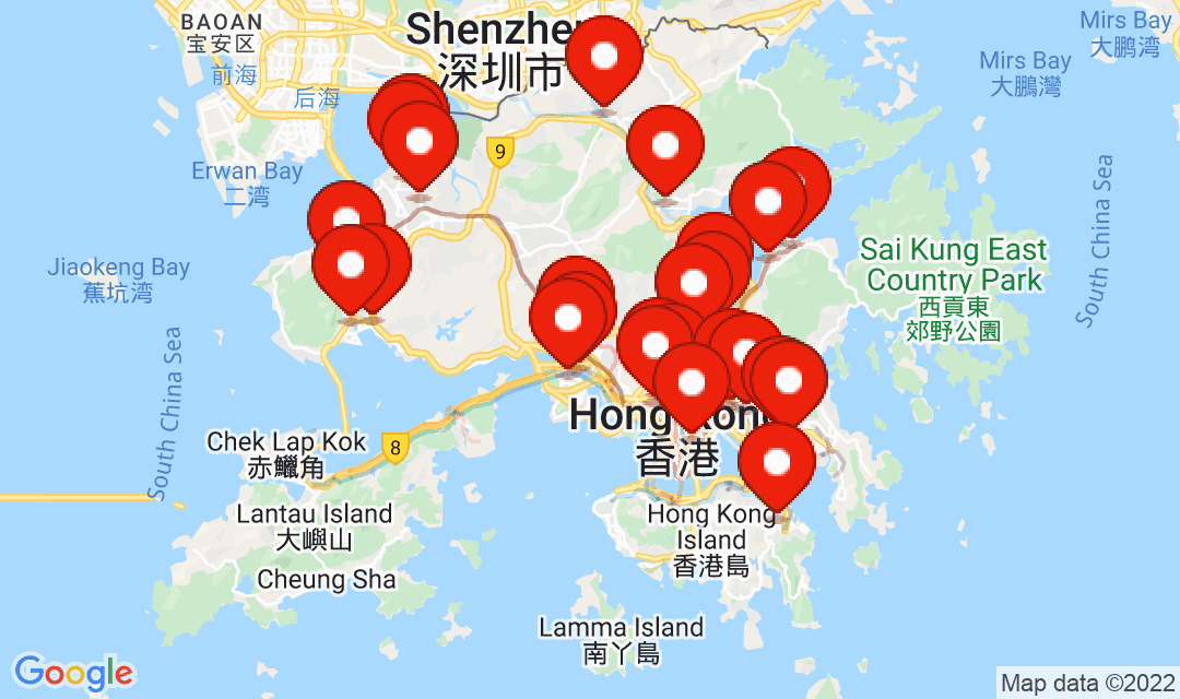 2022年4月8日強制檢測名單地圖