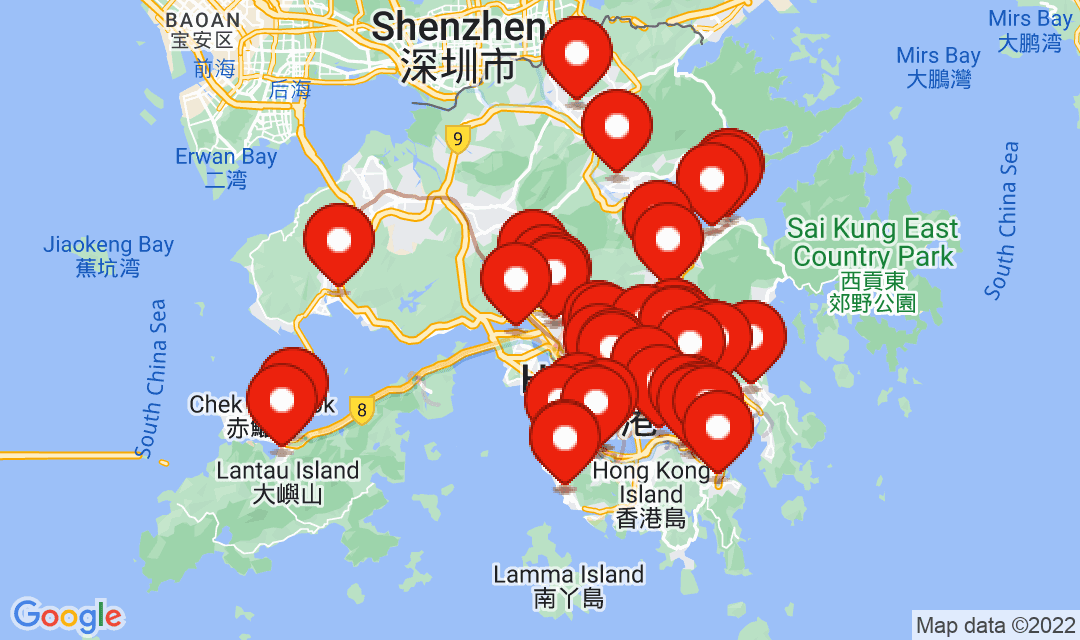 2022年5月22日強制檢測名單地圖