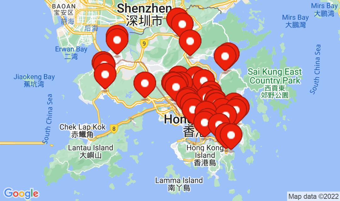 2022年8月9日強制檢測名單地圖