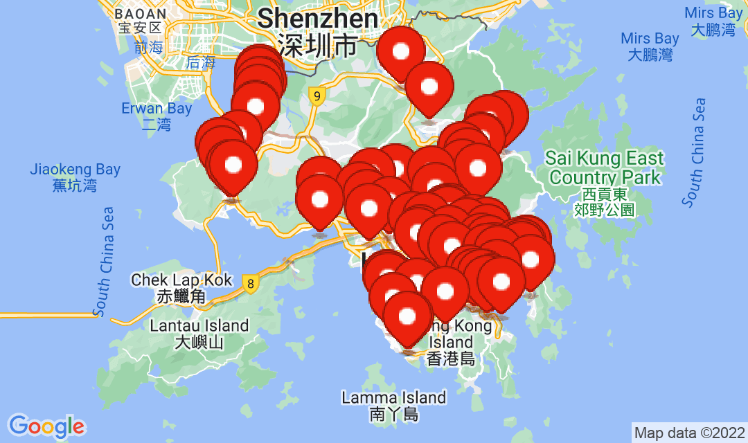 2022年10月2日強制檢測名單地圖