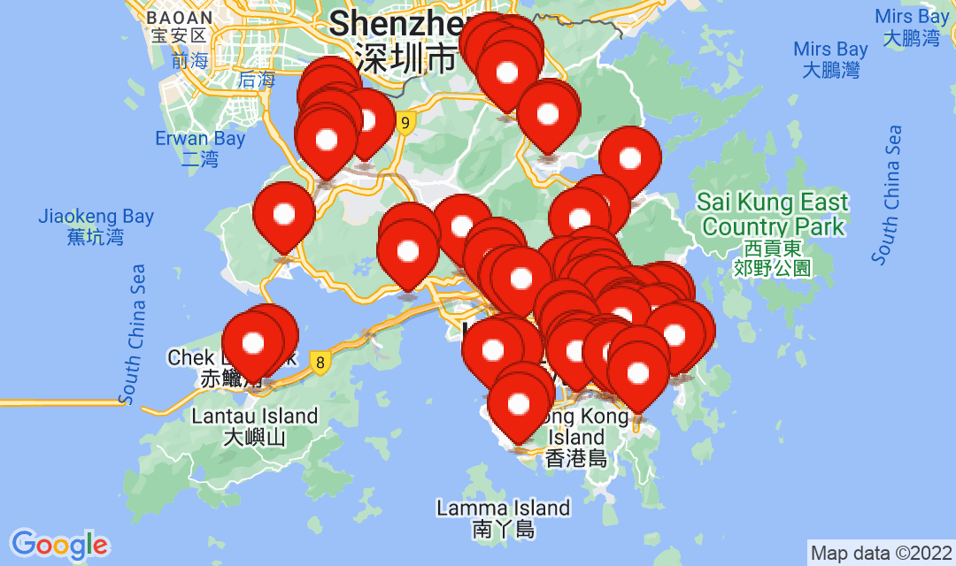 2022年10月6日強制檢測名單地圖